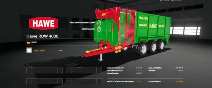 Überladewagen HAWE RUW 4000 Landwirtschafts Simulator mod