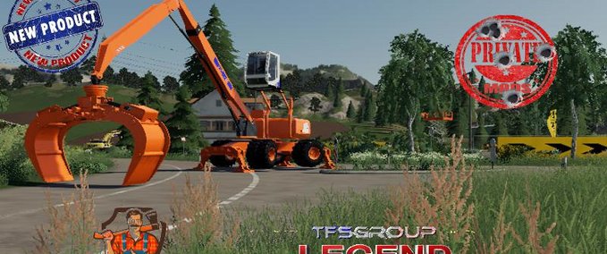 Bagger & Radlader EXCAVATOR HITACHI L140 FS 19 Landwirtschafts Simulator mod
