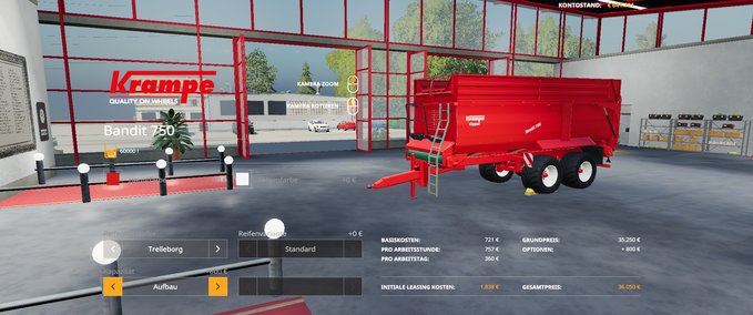 Tandem Krampe 750  Landwirtschafts Simulator mod