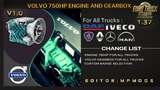 Volvo 750 PS und Getriebe für alle LKWs V1.0 für Multiplayer ETS2 1.37 Mod Thumbnail