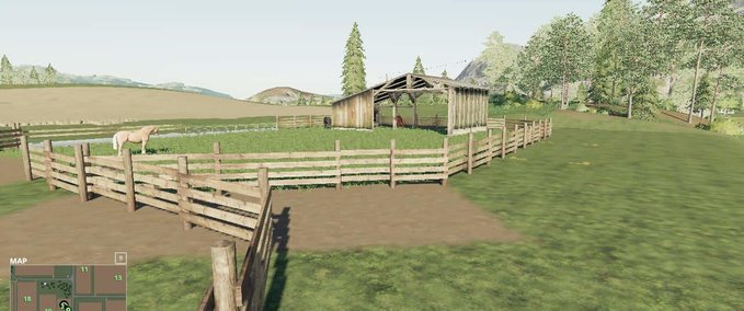 Gebäude FS19 HORSESHELTER Landwirtschafts Simulator mod