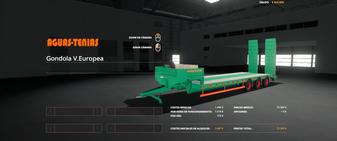 Auflieger Aguas Tenias Gondola Tridem Landwirtschafts Simulator mod