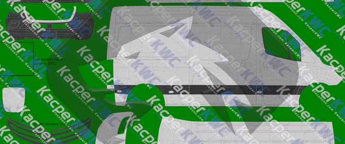 Sonstige MERCEDES SPRINTER 2019 TEMPLATE [1.36.X] Eurotruck Simulator mod