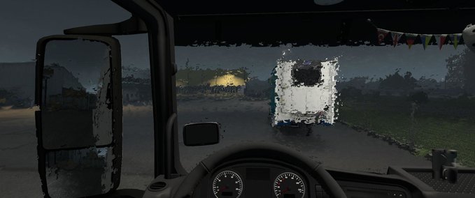 Sonstige Realistischerer Regen von font67 [1.36.x] Eurotruck Simulator mod