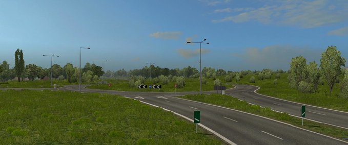 Maps ProMods Addon: Neue Straße in Nordirland [1.36.x] Eurotruck Simulator mod