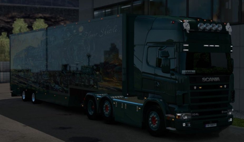 Scania RJL 4 Serie Green Danish In+Exterior [1.36.x] - Thumbnail 1