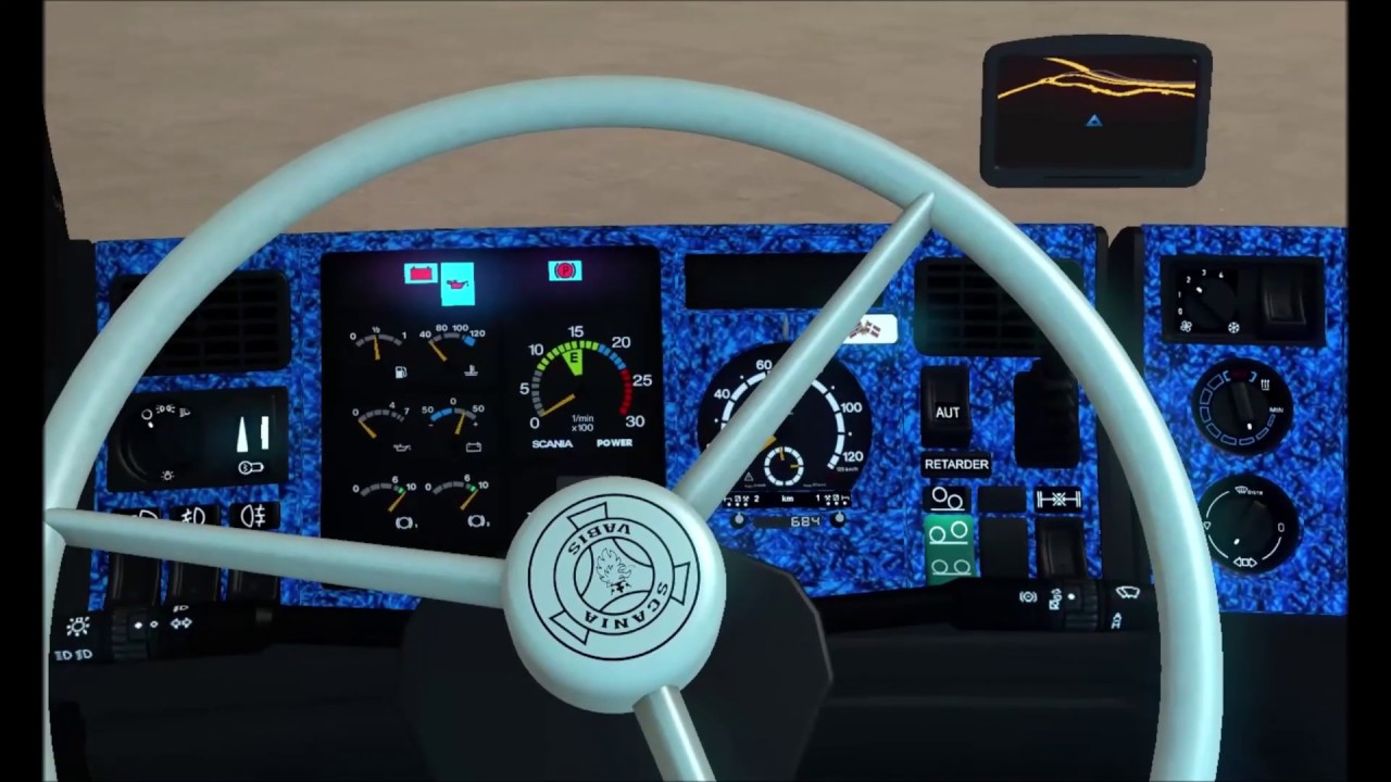 Scania RJL 4 Serie Blue Danish/Dutch Interior + Exterior [1.36.x] - Thumbnail 1