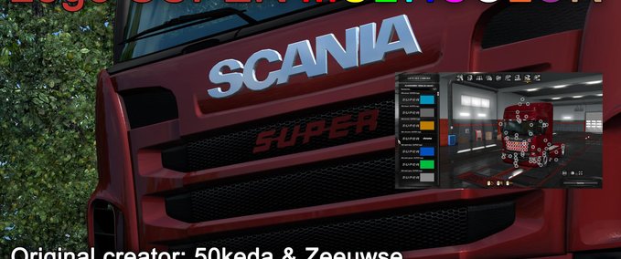 Scania Logo SUPER Multicolor [1.36.x] Eurotruck Simulator mod