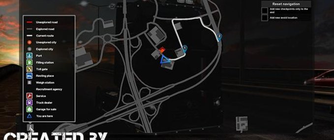 Maps DISCOVERY MAP HELPER Eurotruck Simulator mod