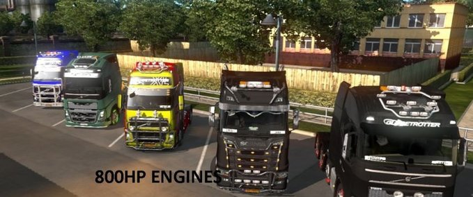 Sonstige 800 PS Motoren für alle LKWs [1.37] Eurotruck Simulator mod