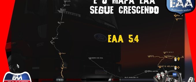 Maps Fix für die  EAA Karte 5.4 für 1.37 OB Eurotruck Simulator mod