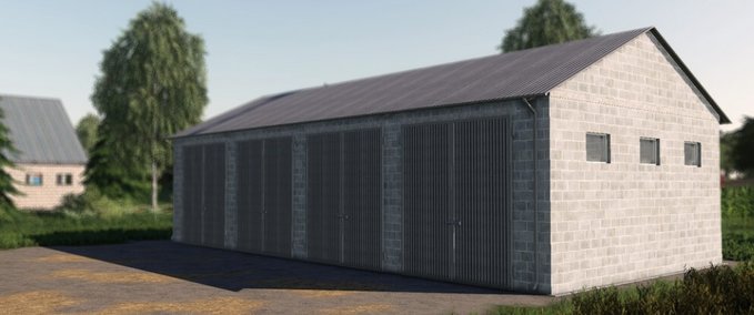 Gebäude Garage 21 x 10 Meters Landwirtschafts Simulator mod
