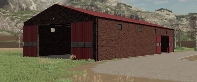 Gebäude Red Brick Garage Landwirtschafts Simulator mod
