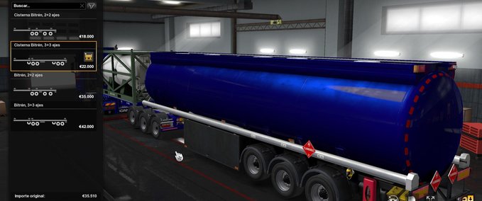 Trailer Besitzbarer und kombinierbarer Tanklastzug [1.36 - 1.37] Eurotruck Simulator mod