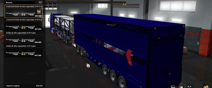 Trailer Besitzbarer und kombinierbarer Viehtransporter [1.36 - 1.37] Eurotruck Simulator mod