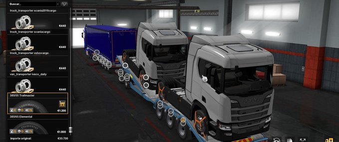 Trailer Besitzbarer und kombinierbarer LKW Transporter [1.36 - 1.37] Eurotruck Simulator mod