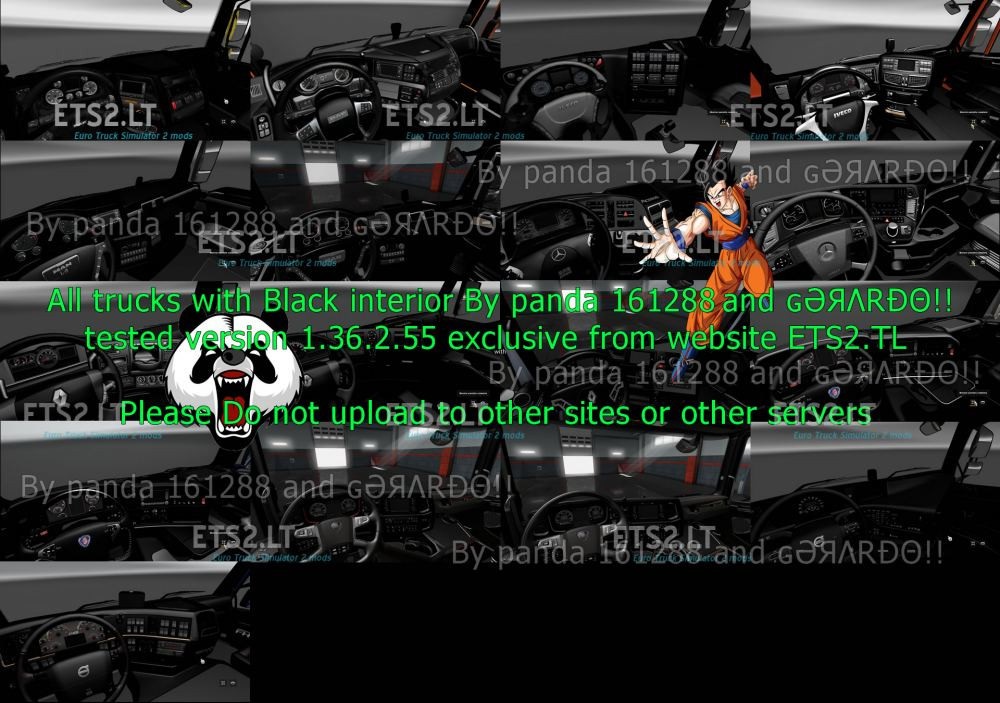 New Black Interiors for all Trucks (1.28.x) - Thumbnail 1