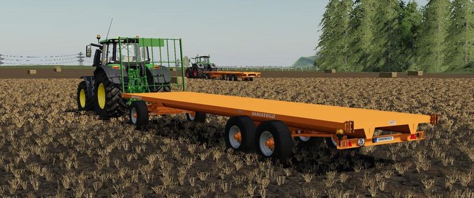 Ballentransport Bale Trailer Dangreville Landwirtschafts Simulator mod