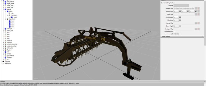 Sonstige Anbaugeräte New Holland Rake By Emmert Modding Landwirtschafts Simulator mod