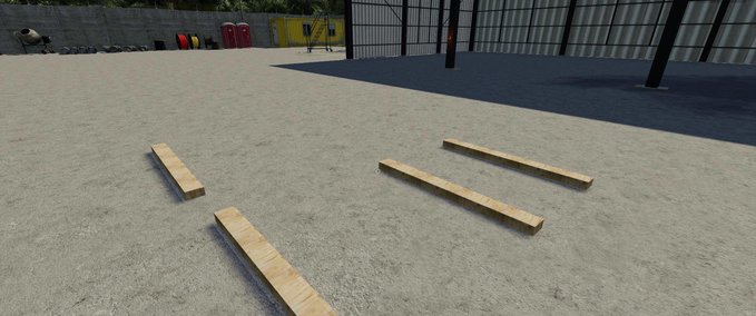 Objekte Dynamic Concrete Road Barrier Red Landwirtschafts Simulator mod