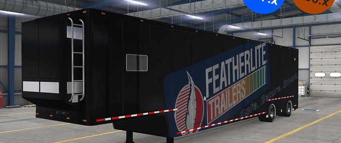 Trailer FEATHERLITE ANHÄNGER -ÜBERARBEITET- [1.36 - 1.37] American Truck Simulator mod