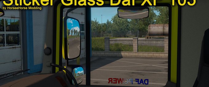 DAF DAF XF 105 Sticker für Fensterscheiben (1.37.x) Eurotruck Simulator mod