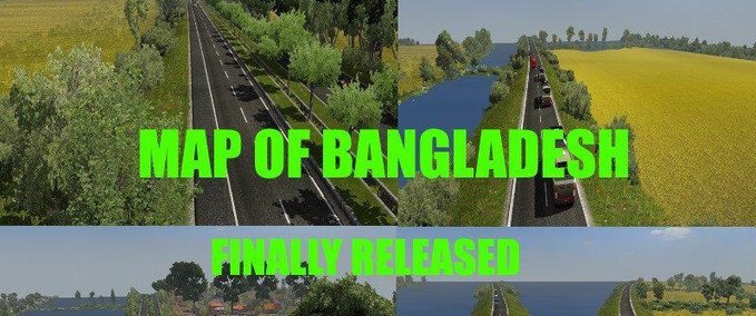 Maps Neue Karte von Bangladesh 1.36.x Eurotruck Simulator mod