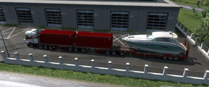 Trailer OVERWEIGHT B-TRIPLE TRAILER 1.37.X Eurotruck Simulator mod