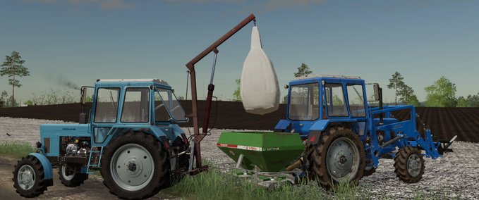 Sonstige Anbaugeräte Selbstgemachter Big Bag Loader Landwirtschafts Simulator mod