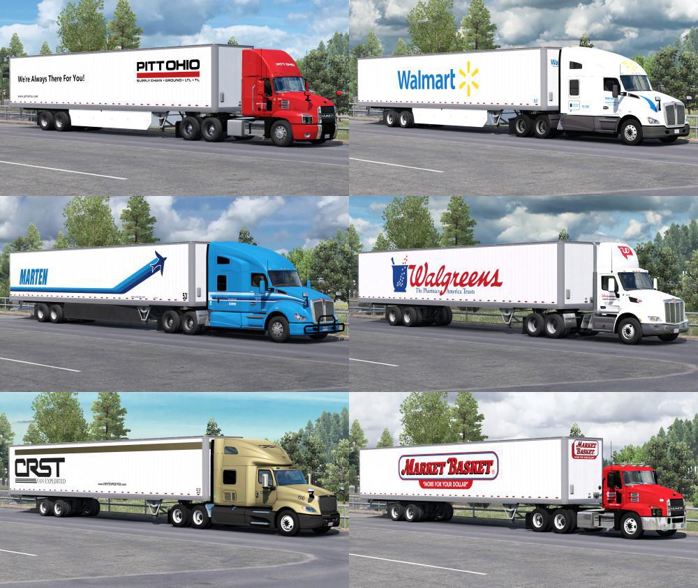 [ATS] SCS 53ft Trailer Skin Pack v1.1 [1.36.x] thumbnail 3