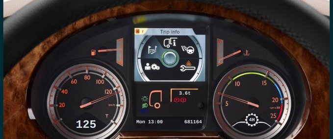 Sonstige Additional Dashboard [1.37.x] Eurotruck Simulator mod