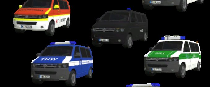 Fire department VW T5 V2 by SoSi-Modding Farming Simulator mod