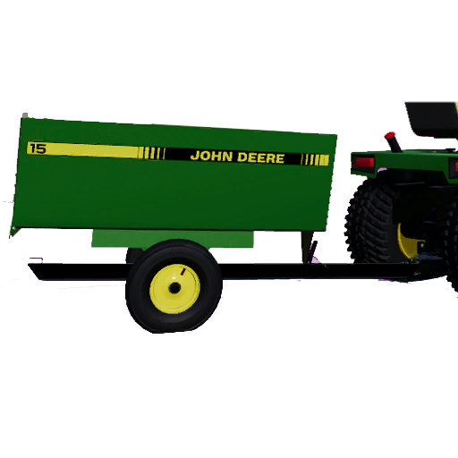 JOHN DEERE 332 LAWN TRACTOR WITH LAWN MOWER AND GARDEN - Thumbnail 1