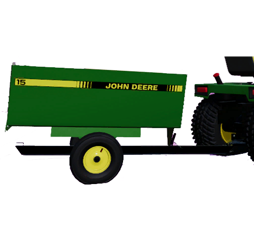 JOHN DEERE 332 LAWN TRACTOR WITH LAWN MOWER AND GARDEN - Thumbnail 1