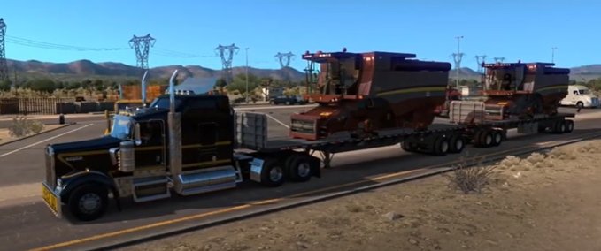 Trailer 93-RP Mod Double Trailer Cat-1 [WORK IN MULTIPLAYER] 1.37.x American Truck Simulator mod