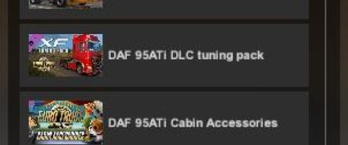 DAF DAF 95 QUICK JOB UND DEALER ADDON [1.37.X] Eurotruck Simulator mod