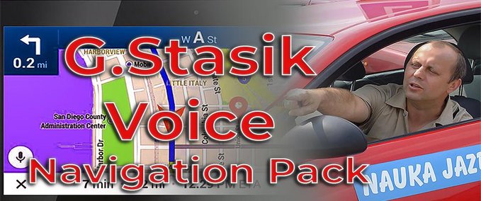 Sound G.STASIK VOICE NAVIGATION PACK 1.37.X Eurotruck Simulator mod