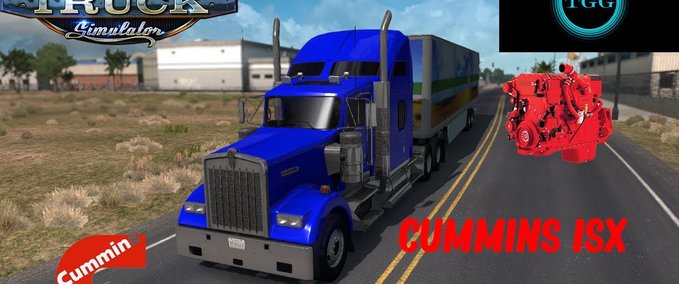 Mods Cummins ISX Straight Pipe Sound 1.37.x American Truck Simulator mod