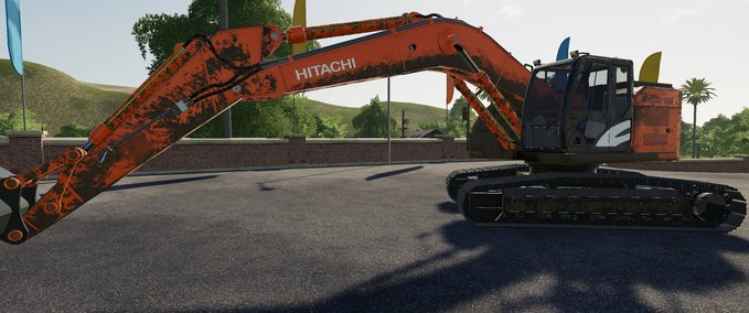 Bagger & Radlader Hitachi 350LC-6 Bagger Landwirtschafts Simulator mod
