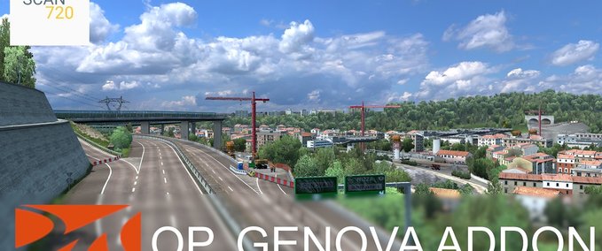 Maps ProMods 2.46 Addon: Operation Genova [1.37.x] Eurotruck Simulator mod