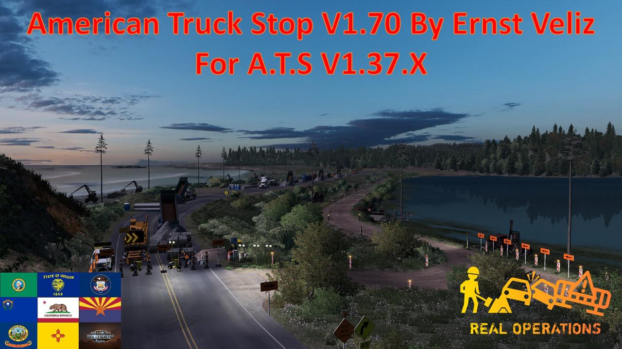 [ATS] American Truck Stops V1.0 by Ernst Veliz [1.36.x] thumbnail 4
