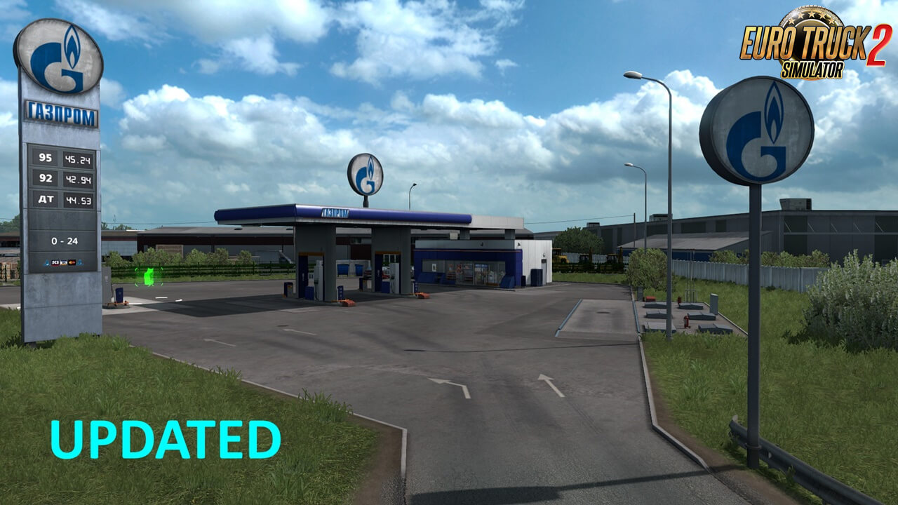 Realistic European petrol stations thumbnail 13