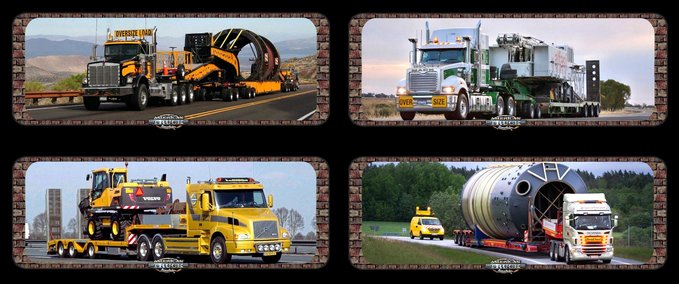 Mods [ATS] Ladebildschirm "OVERSIZE LOAD" [1.37.x] American Truck Simulator mod