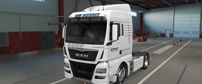 Skins Werner Transport MAN Euro 6 Eurotruck Simulator mod