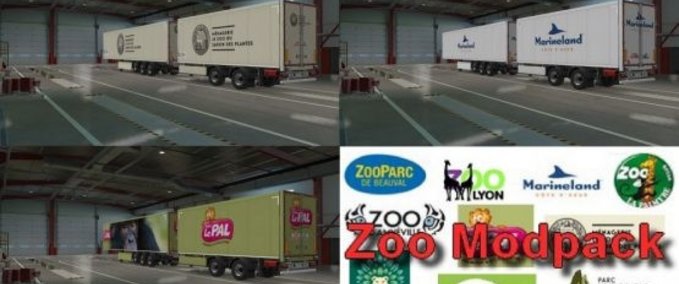 Trailer Anhängerpaket "Zoologische Gärten" 1.37.x Eurotruck Simulator mod
