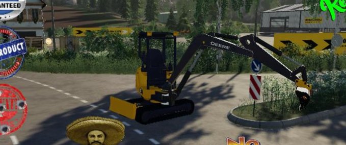 Bagger & Radlader DEERE EXCAVATOR 17G Landwirtschafts Simulator mod