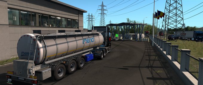 Food-Cistern Menci Italienische tankauflieger lebensmittel Eurotruck Simulator mod