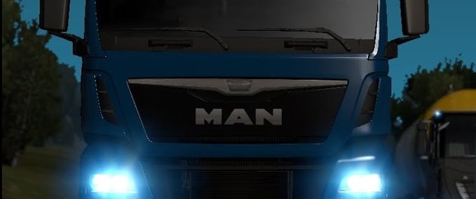 MAN Man TGX Euro6 blaue Xenon Scheinwerfer [1.37 - 1.38] Eurotruck Simulator mod