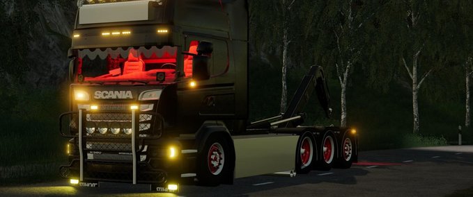 LKWs Scania r580 hooklift Landwirtschafts Simulator mod