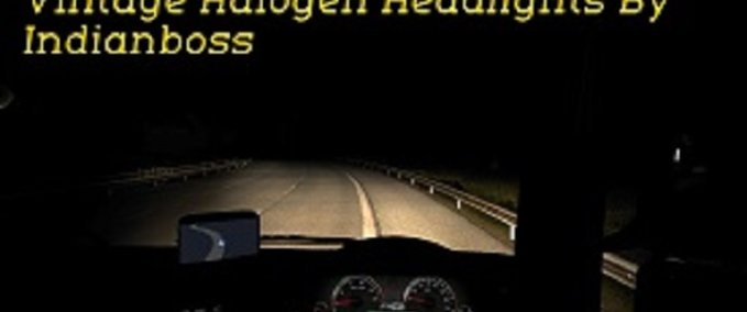 Sonstige Vintage Halogen Scheinwerfer (Gelbschimmer) von Indianboss  [1.37 - 1.38] Eurotruck Simulator mod